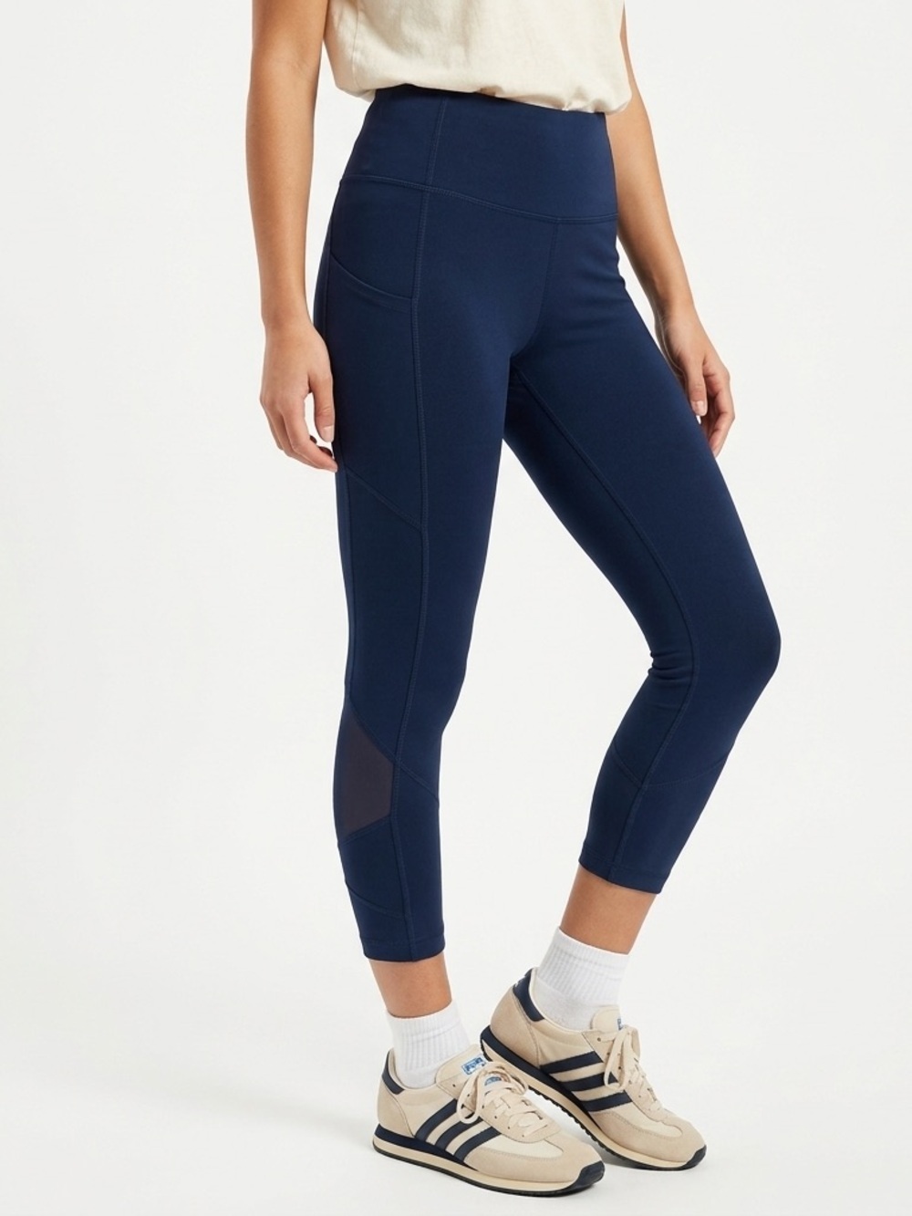 Lululemon Pace Rival Crop 22 True Navy Size 2 Pockets